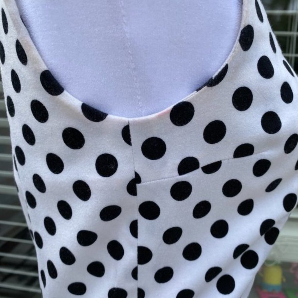🚀SOLD🧨Mid 2000's Betsey Johnson White w/ Black polka dot - Picture 9 of 16